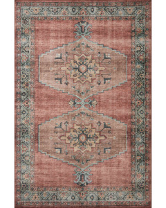 Heidi HEI-05 Spice/Aqua Area Rug
