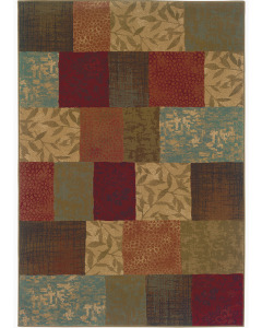 Hudson 30c Green/Red Area Rug