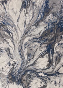 Illusions 6202 Grey Watercolors Area Rug