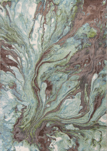 Illusions 6203 Seafoam Watercolors Area Rug