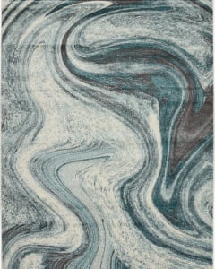 Illusions 6226 Teal Area Rug