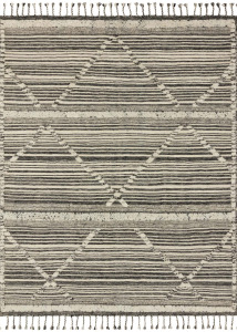 Iman IMA-01 Ivory/Charcoal Area Rug