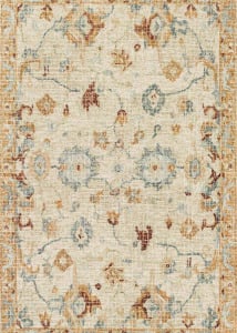 Julian JI-03 Ivory/Multi Area Rug