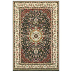 Kashan 119u Navy/Ivory Area Rug