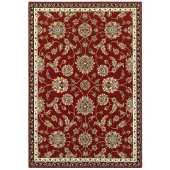 Kashan 370r Red/Multi Area Rug