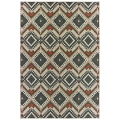 Latitude 2x Grey/Orange Area Rug