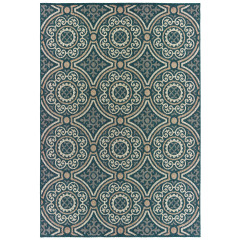 Latitude 609b Blue/Grey Area Rug