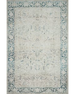 Lenna LEA-06 Natural/Denim Area Rug