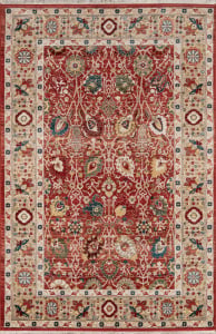 Lenox LE-04 Red Area Rug