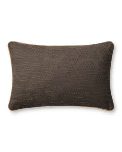 Leroy PJBR0004 Brown 13" x 21" Lumbar Pillow