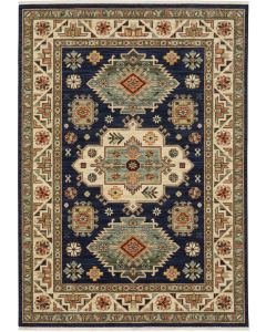 Lilihan 532b Navy Area Rug