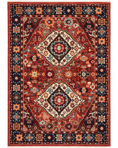 Lilihan 2061v Red/Blue Area Rug
