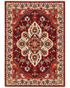 Lilihan 5502c Red/Ivory Area Rug