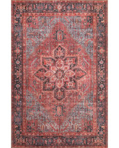 London 4805 Red Area Rug