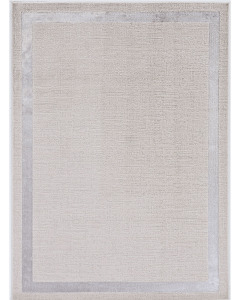 Luna 7129 Ivory/Silver Border Area Rug