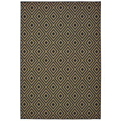 Marina 2335k Black/Tan Area Rug