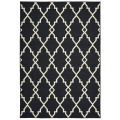 Marina 7763k Black/Ivory Area Rug