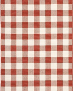 Meridian 2598r Red/Ivory Area Rug