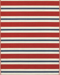 Meridian 5701r Red/Blue Area Rug