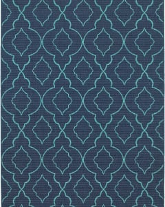 Meridian 7541b Navy/Blue Area Rug