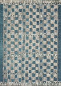 Mika MIK-08 Blue/Ivory Area Rug
