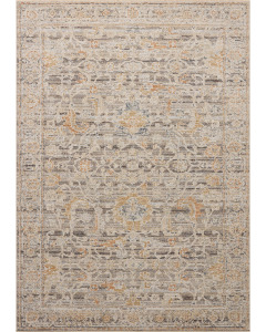 Milena MLE-05 Charcoal/Apricot Area Rug