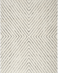 Modern Comfort MNC01 Ivory Black Area Rug