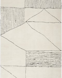 Modern Comfort MNC02 Ivory Black Area Rug