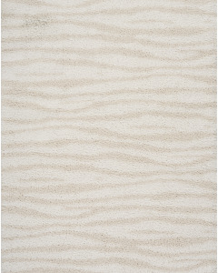 Modern Shag MMD05 Ivory Beige Area Rug