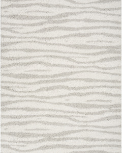 Modern Shag MMD05 Ivory Grey Area Rug