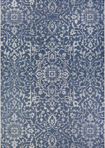 Monte Carlo Palmette Navy/Ivory Area Rug
