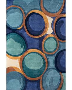 New Wave NW133 Blue Area Rug