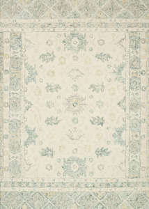 Norabel NOR-01 Ivory/Slate Area Rug