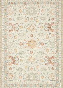 Norabel NOR-03 Ivory/Rust Area Rug