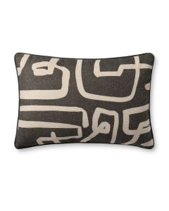 PBR0010 Charcoal/Natural 16" x 26" Lumbar Pillow