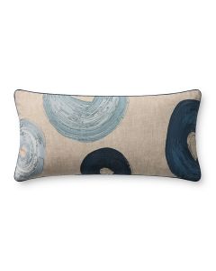 PBR0018 Blue/Multi 12" x 27" Lumbar Pillow