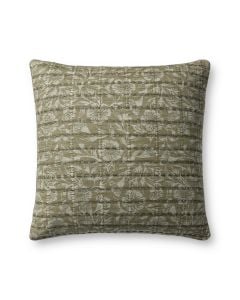 PJS0024 Green/Grey 18" x 18" Throw Pillow