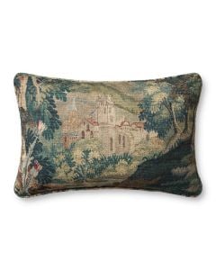 PLL0211 Green/Multi 13" x 21" Lumbar Pillow
