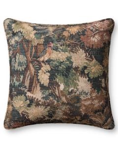 PLL0212 Green/Multi 22" x 22" Throw Pillow