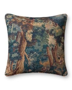 PLL0215 Green/Multi 20" x 20" Throw Pillow
