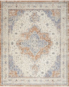 Nourison Essentials Persian NRE07 Beige Blue Area Rug