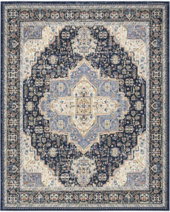 Nourison Essentials Persian NRE07 Navy Area Rug