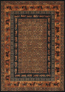 Old World Classic Pazyrk Burnished Rust Area Rug