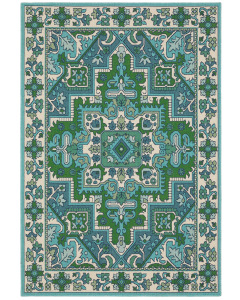 Meridian 2808G Blue/Green Area Rug