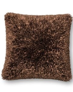 P0045 Brown 22" x 22" Throw Pillow