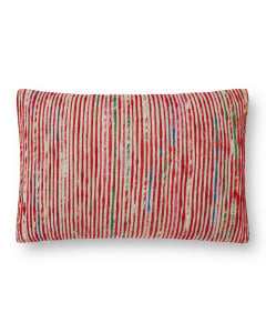 P0242 Red/Multi 13"x21" Pillow