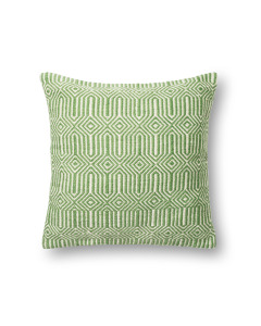 P0339 Green/Ivory 22"x22" Pillow