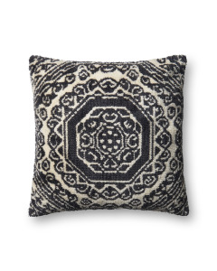P0578 Black/White 22"x22" Pillow