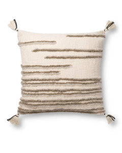 P0832 Natural/Stone 22"x22" Pillow