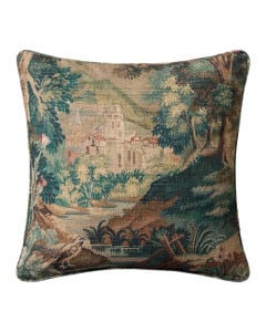 PLL0211 Green/Multi 22" x 22" Throw Pillow